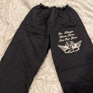 Boys lie quilted sweat pants new sz L